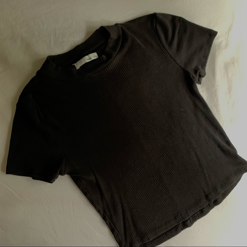 Cropped Crewneck Babydoll Shirt